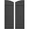 Ekena Millwork Americraft 5-Board (2 Batten) Wood Joined Board-n-Batten Shutters w/Ellipt Top, ARW101BE518X77SMH, PR ARW101BE518X77SMH - alternate 1